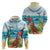 Aloha Honolulu Festival Hoodie Ukulele By The Shore