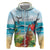 Aloha Honolulu Festival Hoodie Ukulele By The Shore