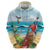 Aloha Honolulu Festival Hoodie Ukulele By The Shore