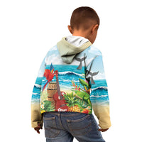 Aloha Honolulu Festival Kid Hoodie Ukulele By The Shore