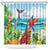 Aloha Honolulu Festival Shower Curtain Ukulele By The Shore
