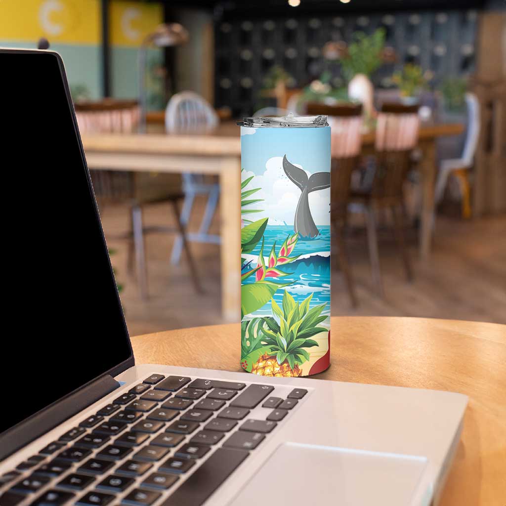 Aloha Honolulu Festival Skinny Tumbler Ukulele By The Shore