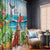 Aloha Honolulu Festival Window Curtain Ukulele By The Shore