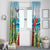 Aloha Honolulu Festival Window Curtain Ukulele By The Shore