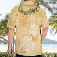 Aloha Honolulu Festival Hawaiian Shirt Hawaii Kapa Mix Flowers Lei
