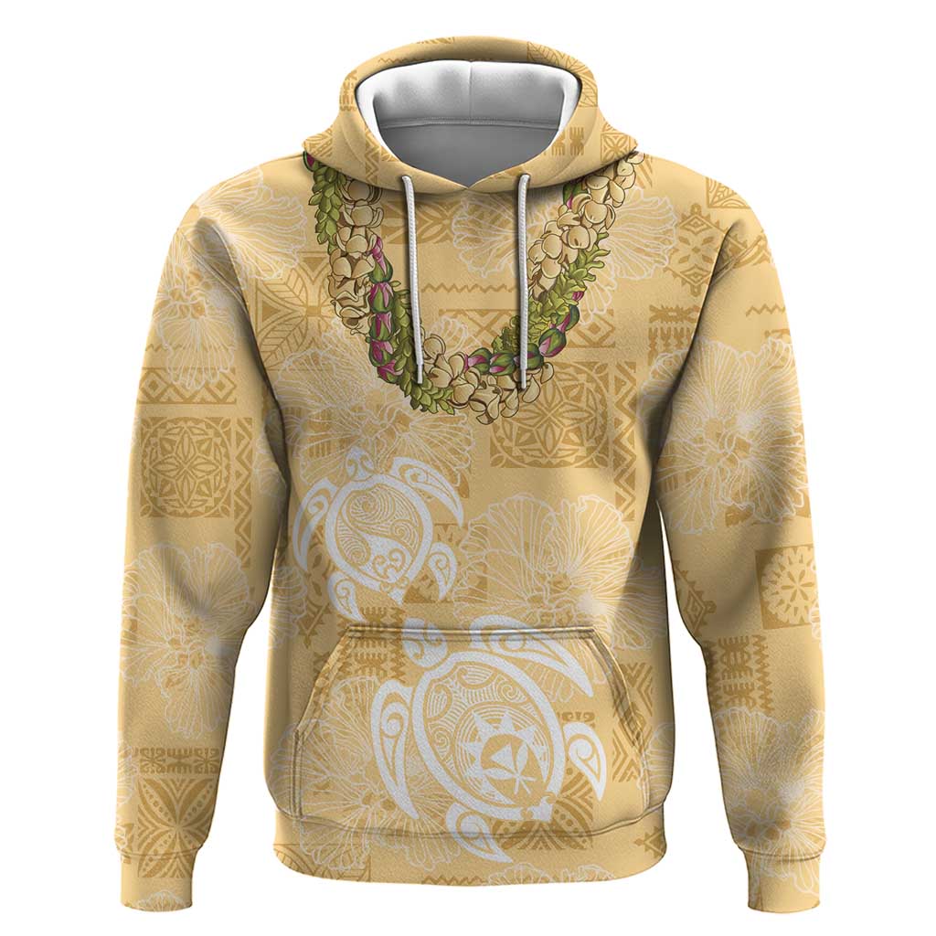 Aloha Honolulu Festival Hoodie Hawaii Kapa Mix Flowers Lei