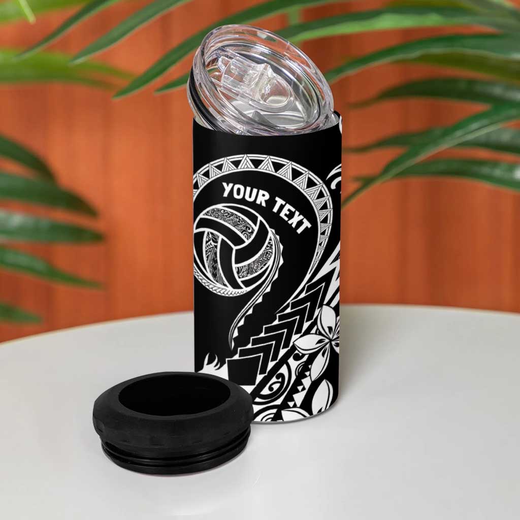 Polynesia Beach Volleyball Personalized 4 in 1 Can Cooler Tumbler Basic