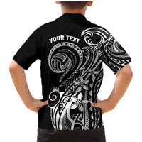 Polynesia Beach Volleyball Personalized Family Matching Mermaid Dress and Hawaiian Shirt Basic