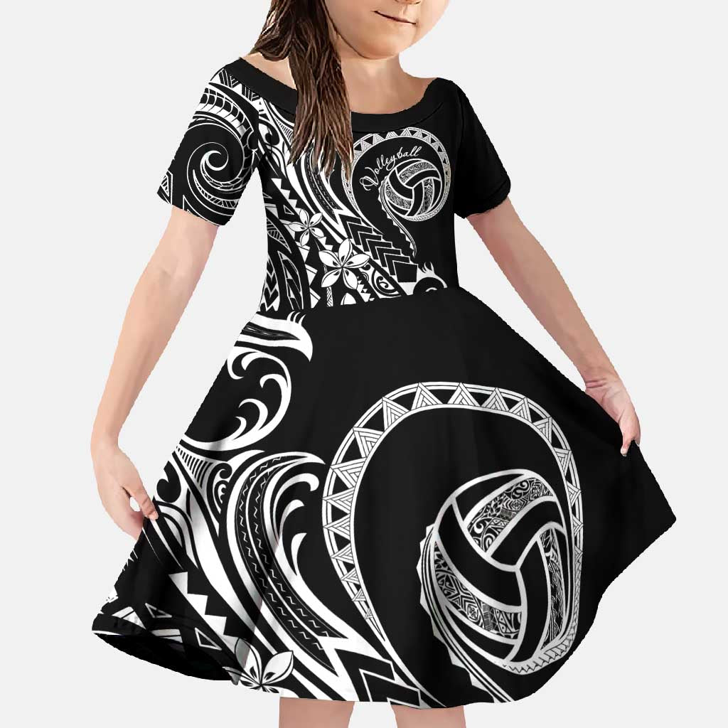 Polynesia Beach Volleyball Personalized Family Matching Mermaid Dress and Hawaiian Shirt Basic