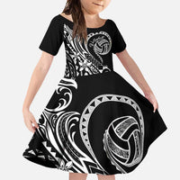 Polynesia Beach Volleyball Personalized Family Matching Off Shoulder Maxi Dress and Hawaiian Shirt Basic