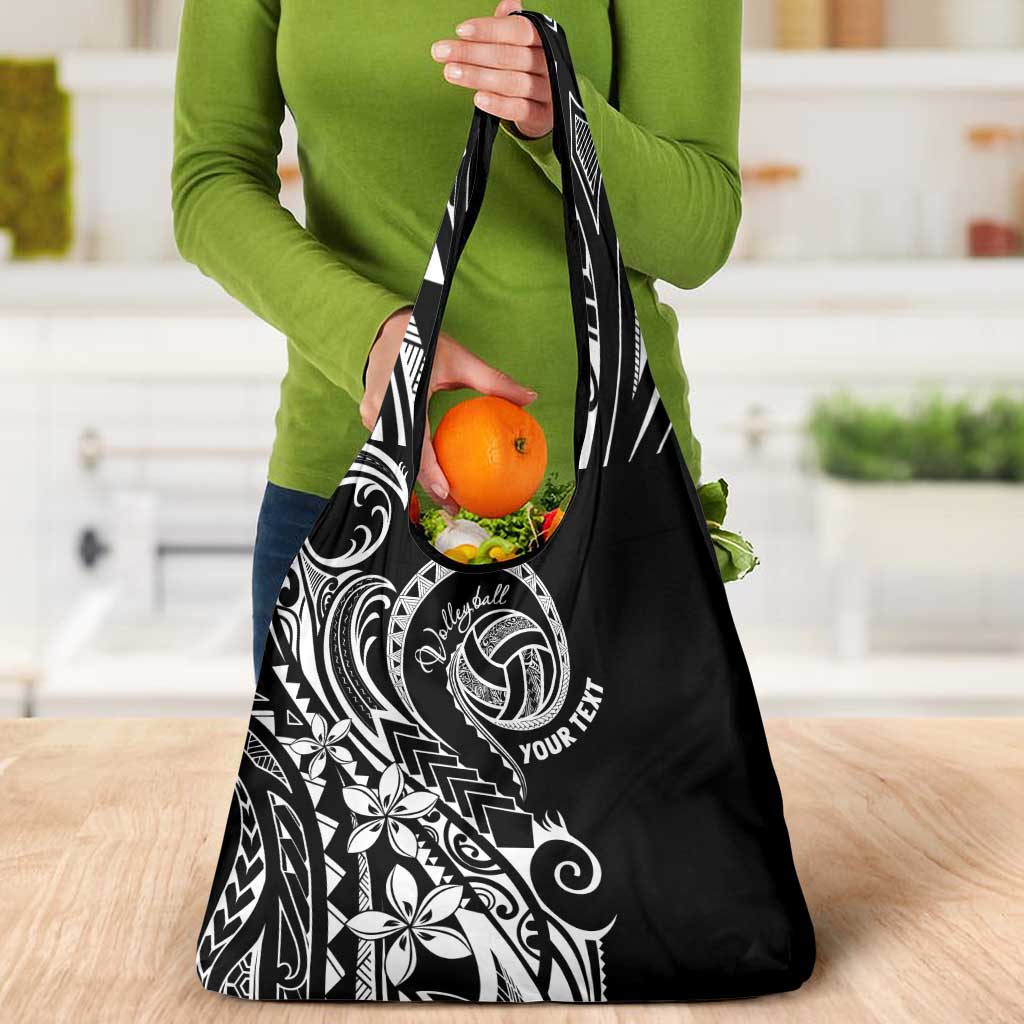 Polynesia Beach Volleyball Personalized Grocery Bag Basic