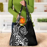 Polynesia Beach Volleyball Personalized Grocery Bag Basic