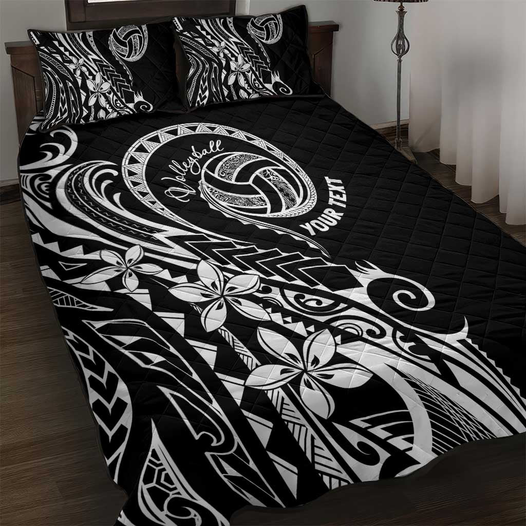 Polynesia Beach Volleyball Personalized Quilt Bed Set Basic LT7 Black - Polynesian Pride