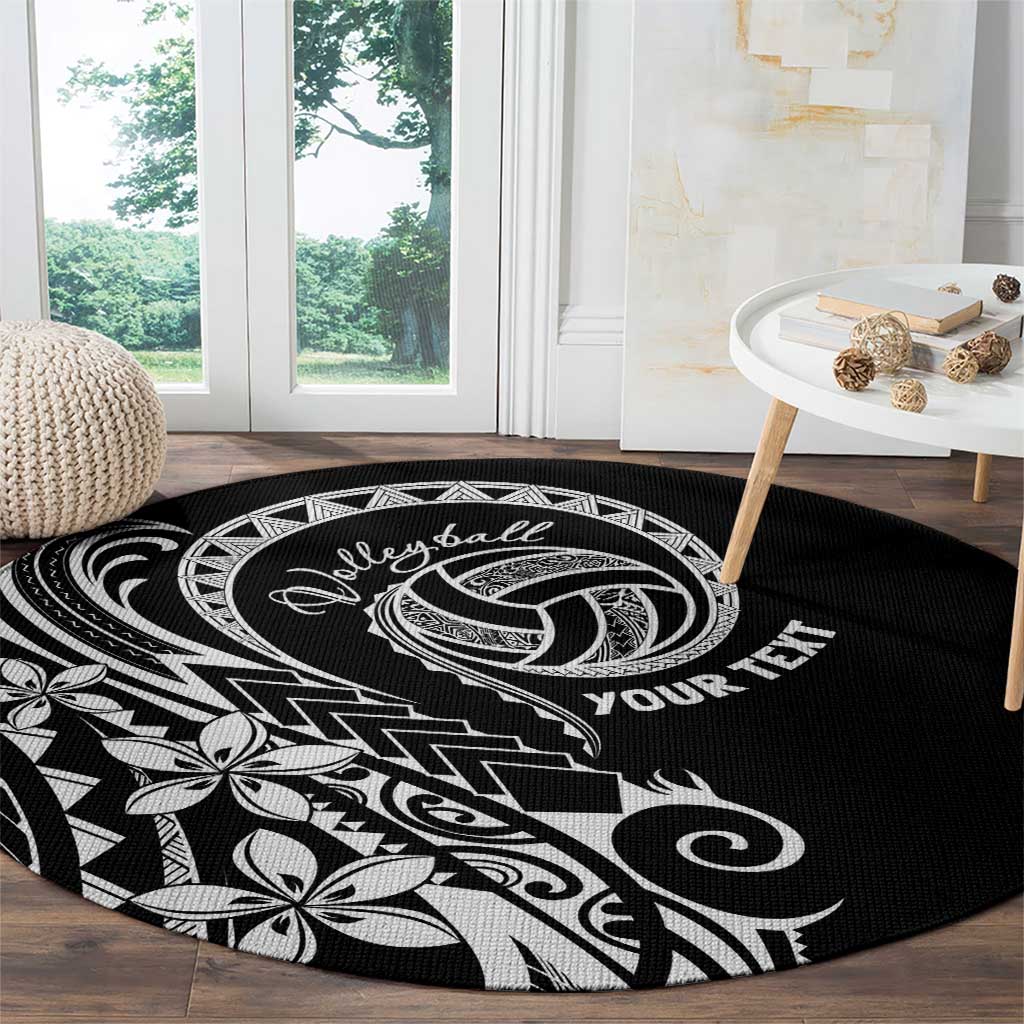 Polynesia Beach Volleyball Personalized Round Carpet Basic LT7 - Polynesian Pride