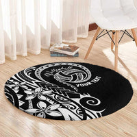 Polynesia Beach Volleyball Personalized Round Carpet Basic LT7 - Polynesian Pride