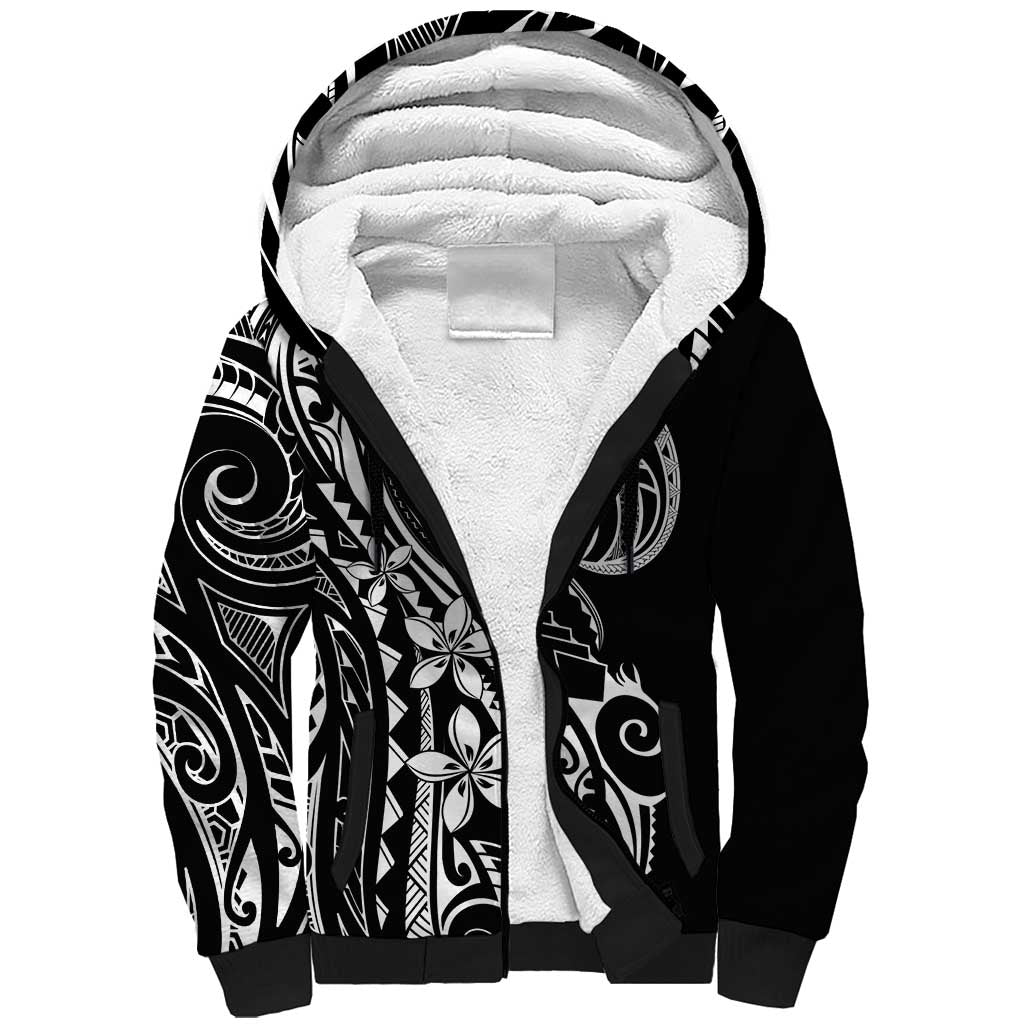 Polynesia Beach Volleyball Personalized Sherpa Hoodie Basic