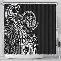 Polynesia Beach Volleyball Personalized Shower Curtain Basic