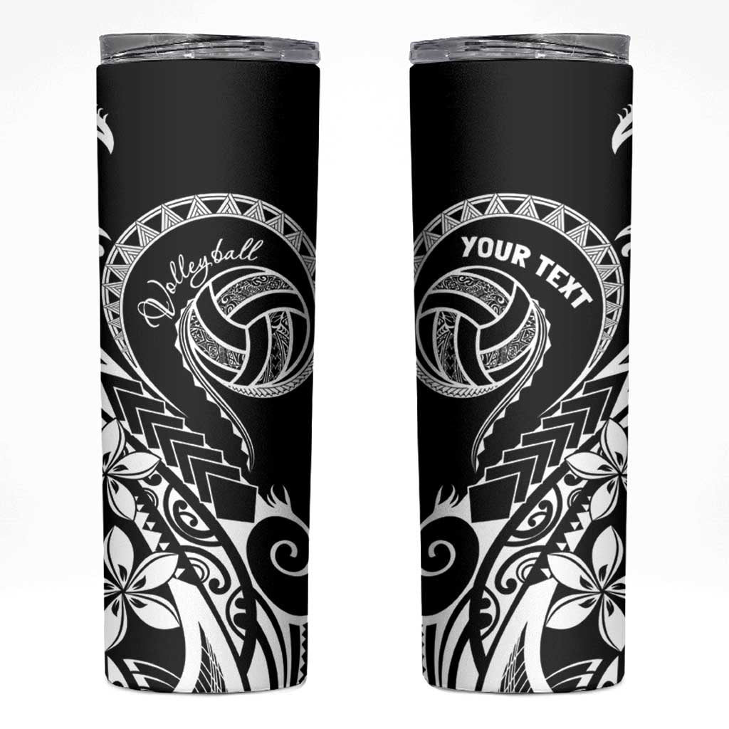 Polynesia Beach Volleyball Personalized Skinny Tumbler Basic