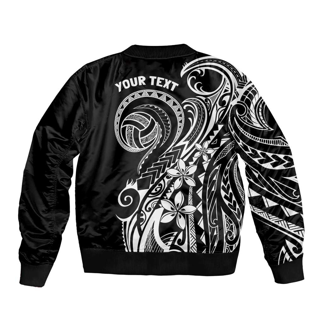 Polynesia Beach Volleyball Personalized Sleeve Zip Bomber Jacket Basic LT7 - Polynesian Pride