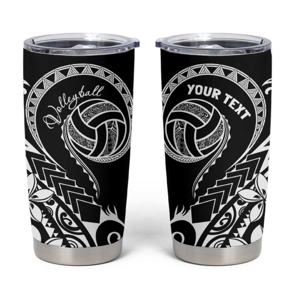Polynesia Beach Volleyball Personalized Tumbler Cup Basic
