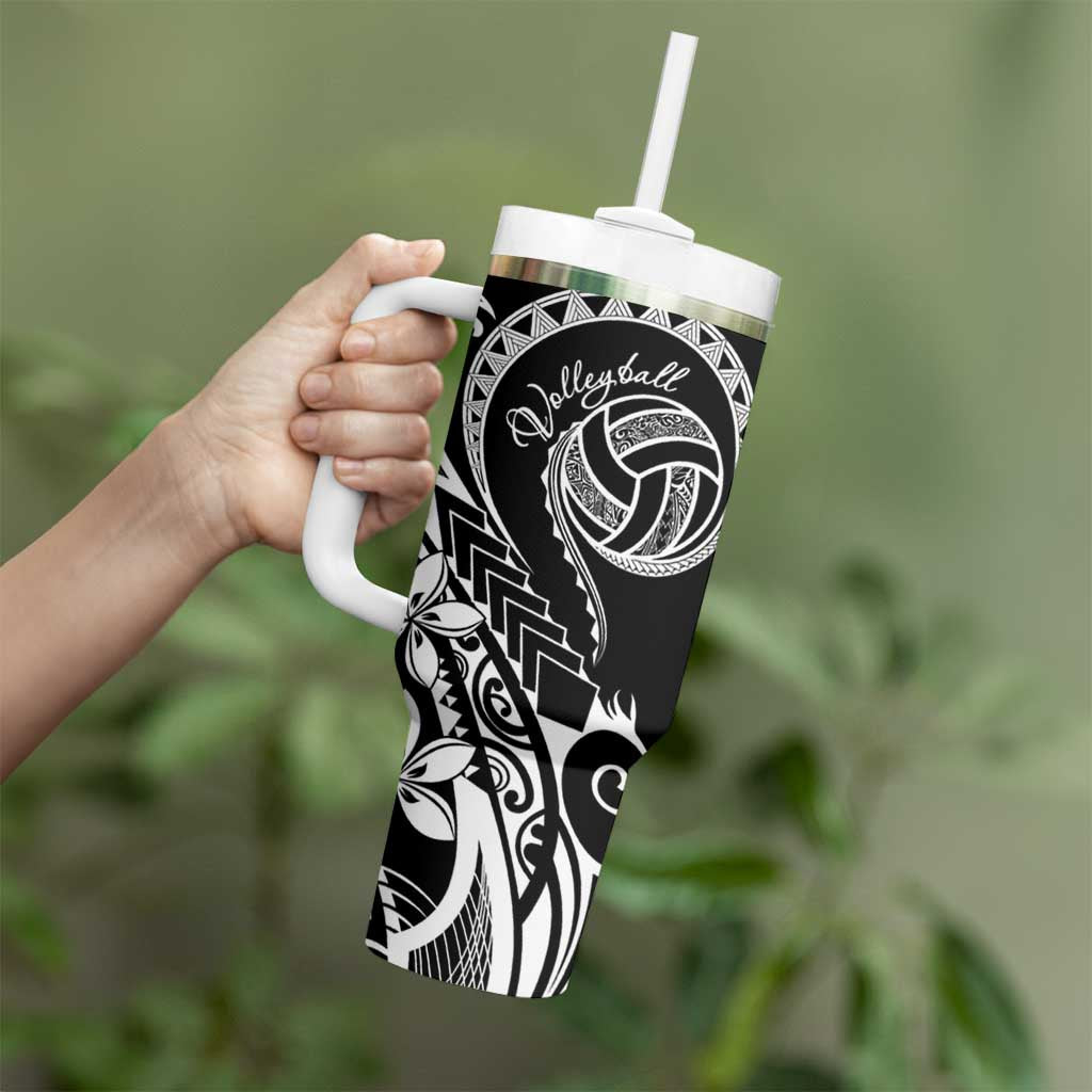Polynesia Beach Volleyball Personalized Tumbler With Handle Basic