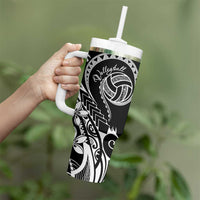 Polynesia Beach Volleyball Personalized Tumbler With Handle Basic