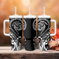 Polynesia Beach Volleyball Personalized Tumbler With Handle Basic
