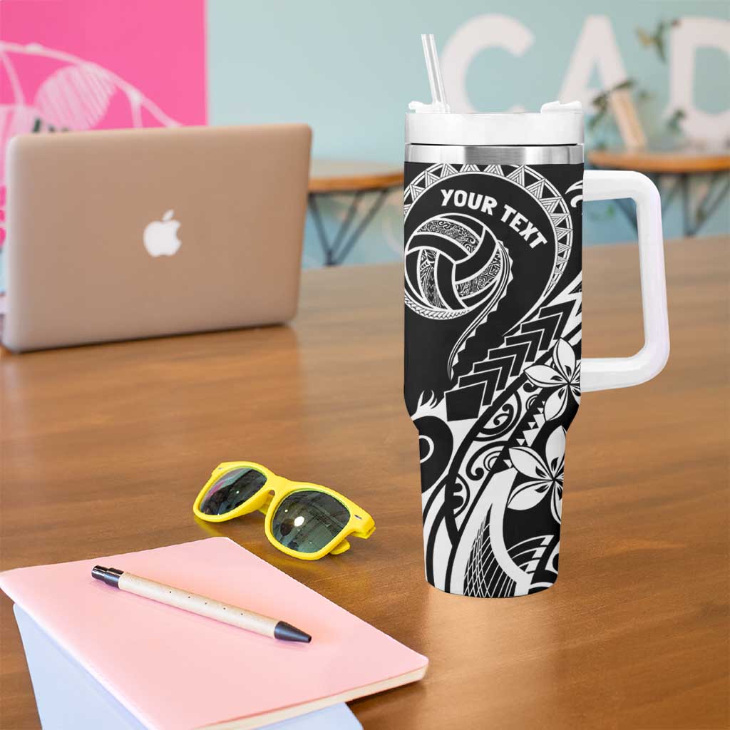 Polynesia Beach Volleyball Personalized Tumbler With Handle Basic