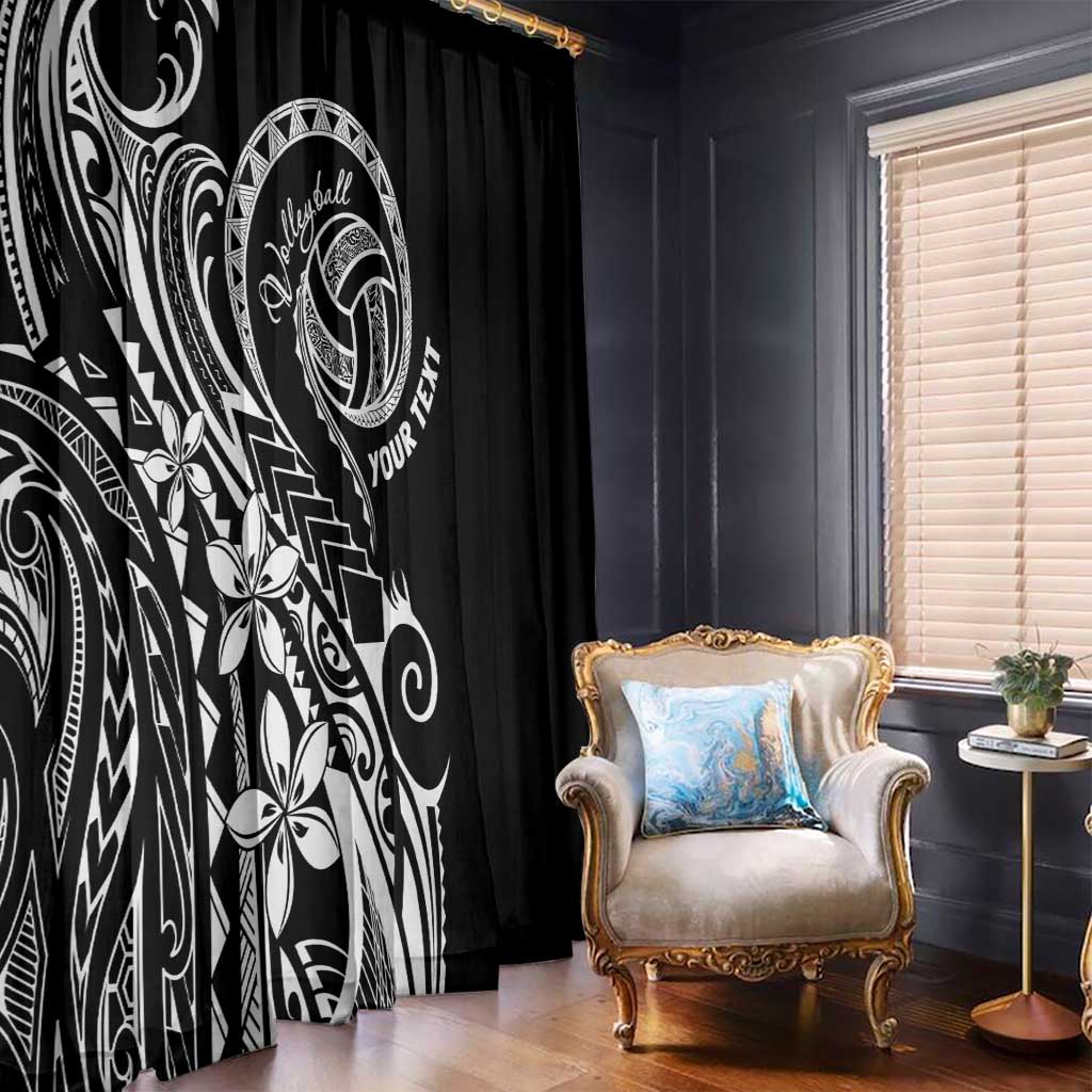 Polynesia Beach Volleyball Personalized Window Curtain Basic