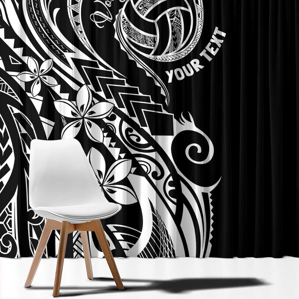 Polynesia Beach Volleyball Personalized Window Curtain Basic