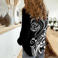 Polynesia Beach Volleyball Personalized Women Casual Shirt Basic