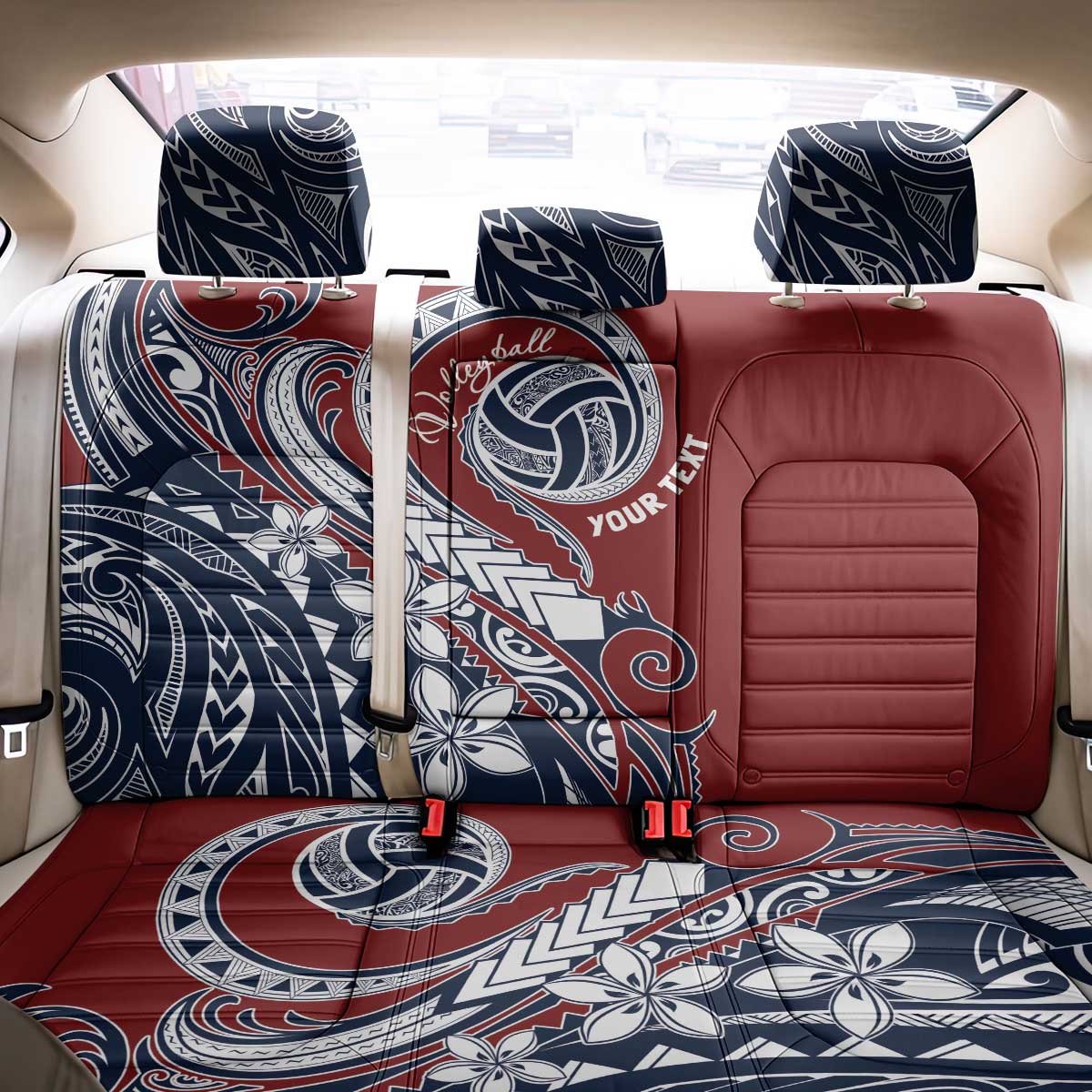 Polynesia Beach Volleyball Personalized Back Car Seat Cover Special