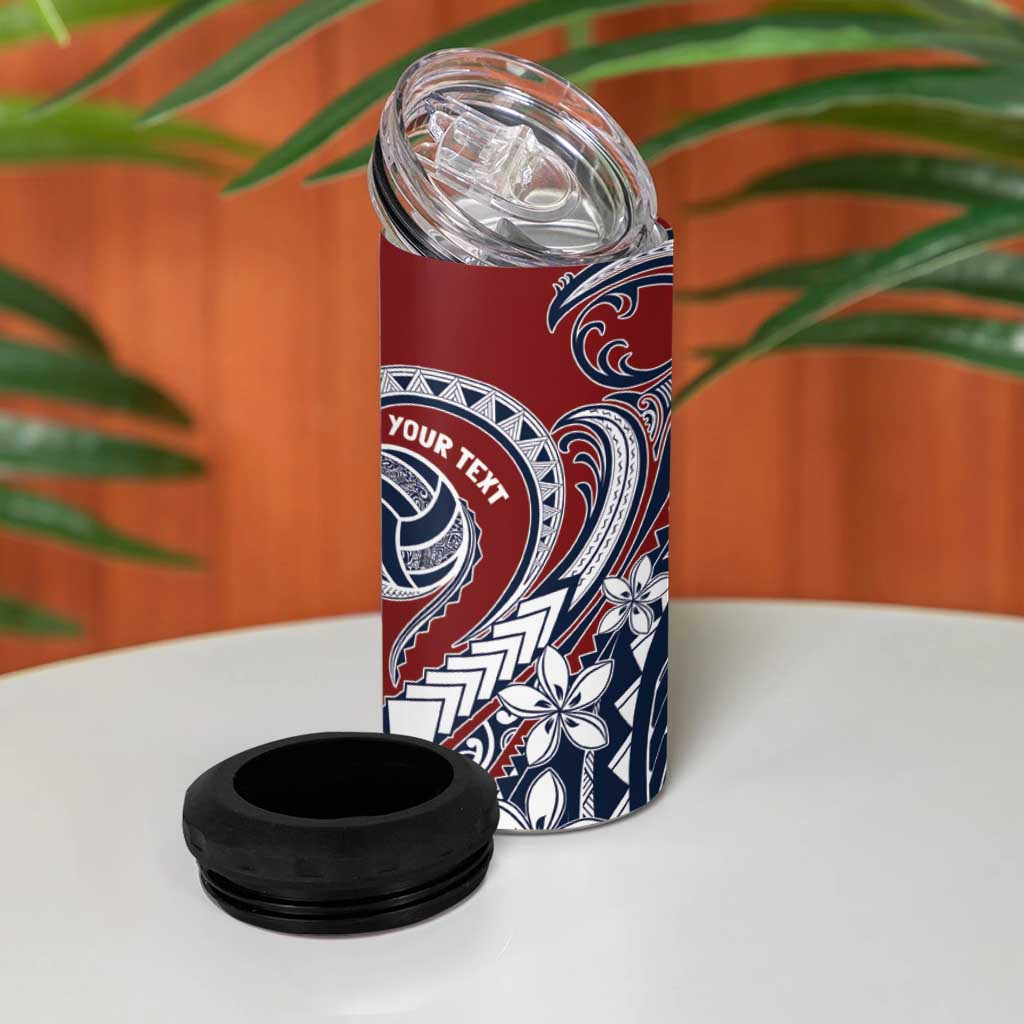 Polynesia Beach Volleyball Personalized 4 in 1 Can Cooler Tumbler Special