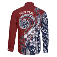 Polynesia Beach Volleyball Personalized Family Matching Puletasi and Hawaiian Shirt Special