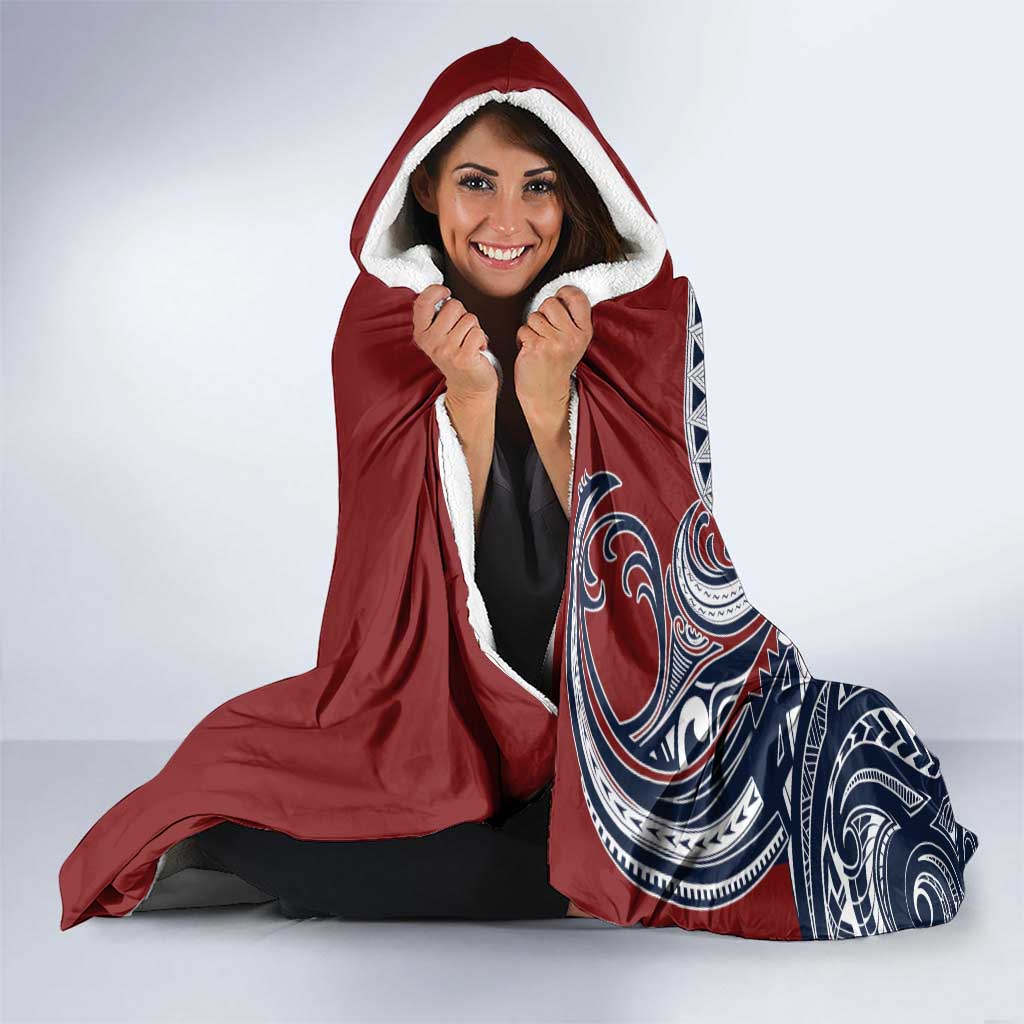 Polynesia Beach Volleyball Personalized Hooded Blanket Special