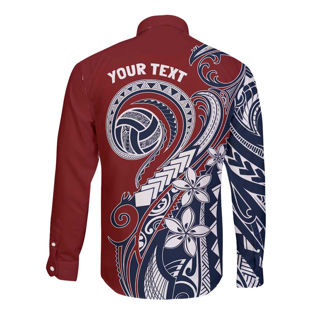 Polynesia Beach Volleyball Personalized Long Sleeve Button Shirt Special LT7 - Polynesian Pride