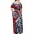 Polynesia Beach Volleyball Personalized Off Shoulder Maxi Dress Special