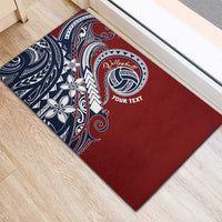 Polynesia Beach Volleyball Personalized Rubber Doormat Special LT7 - Polynesian Pride