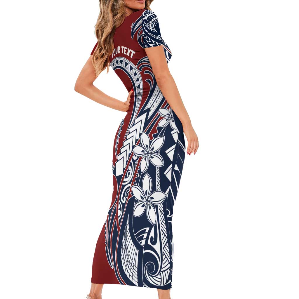 Polynesia Beach Volleyball Personalized Short Sleeve Bodycon Dress Special