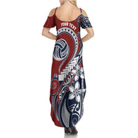 Polynesia Beach Volleyball Personalized Summer Maxi Dress Special LT7 - Polynesian Pride
