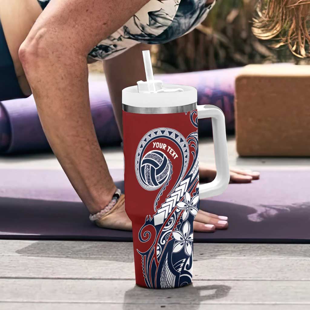 Polynesia Beach Volleyball Personalized Tumbler With Handle Special
