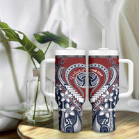 Polynesia Beach Volleyball Personalized Tumbler With Handle Special