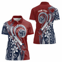Polynesia Beach Volleyball Personalized Women Polo Shirt Special
