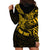 Personalised Father's Day Polynesian Hoodie Dress Best Dad Ever - Gold LT7 - Polynesian Pride