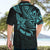 Personalised Father's Day Polynesian Hawaiian Shirt Best Dad Ever - Turquoise LT7 - Polynesian Pride