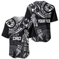 Personalised Father's Day Fiji Baseball Jersey Polynesian Dad & Kid LT7 - Polynesian Pride