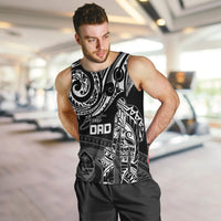 Personalised Father's Day Guam Men Tank Top Polynesian Dad & Kid LT7 - Polynesian Pride