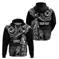 Custom Fathers Day Kanaka Hawaii Hoodie Polynesian Dad & Kid LT7 - Polynesian Pride