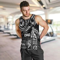 Personalised Father's Day Samoa Men Tank Top Polynesian Dad & Kid LT7 - Polynesian Pride