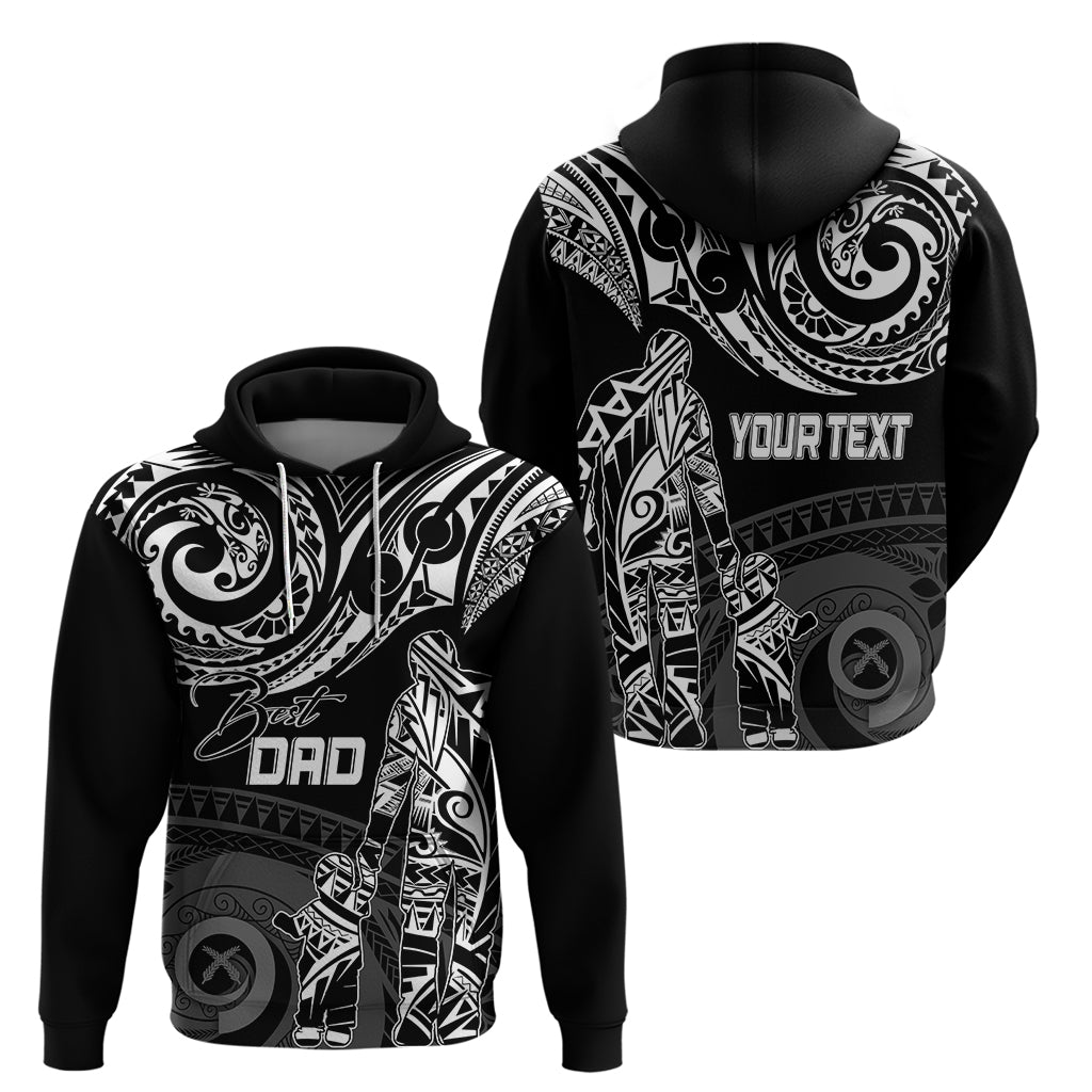 Custom Fathers Day Vanuatu Hoodie Polynesian Dad & Kid LT7 - Polynesian Pride